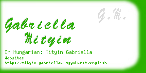 gabriella mityin business card